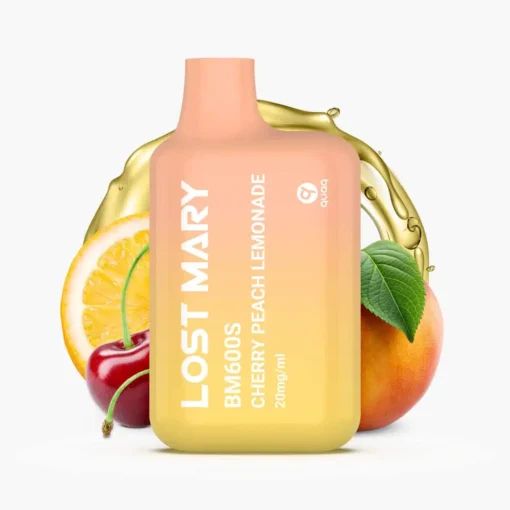 LOST MARY BM600s Cherry Peach Lemonade Disposable Vape – Ultimate Flavor & Convenience