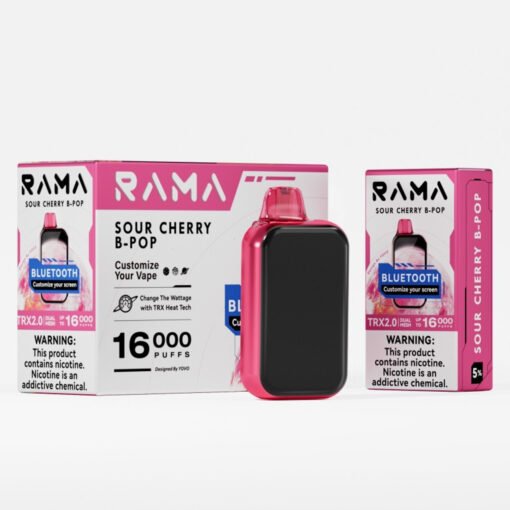 RAMA 16000 Puffs Disposable Vape Sour Cherry B-Pop – Rama TL16000