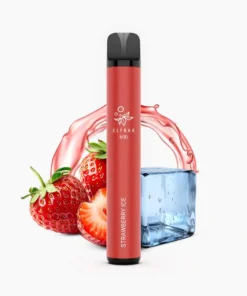 ELFBAR 600 Strawberry Ice (0% Nicotine) - Refreshing Strawberry Flavor with Zero Nicotine