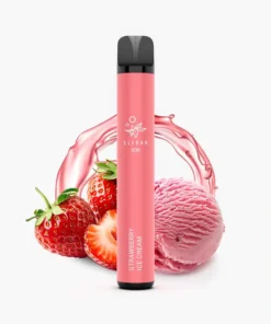 ELFBAR 600 Strawberry Ice Cream (0% Nicotine) – Smooth & Flavorful Disposable Vape